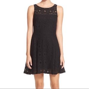 FIT & FLARE SLEEVELESS EYELET DRESS • NORDSTROM